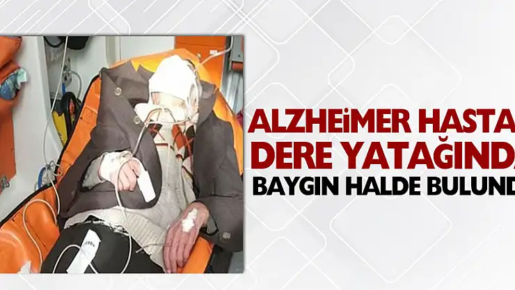 Samsun'da kaybolan Alzheimer hastası dere yatağında baygın halde bulundu