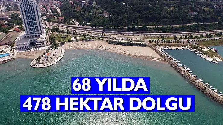 Samsun'a 68 yılda 478 hektar dolgu 
