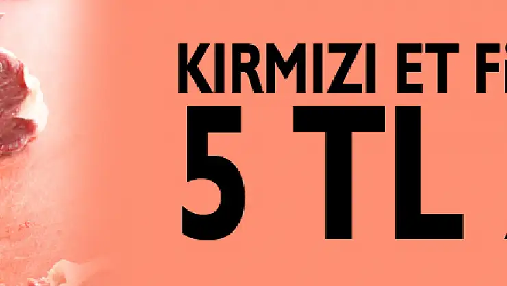 Kırmızı et fiyatlarına 5 TL zam