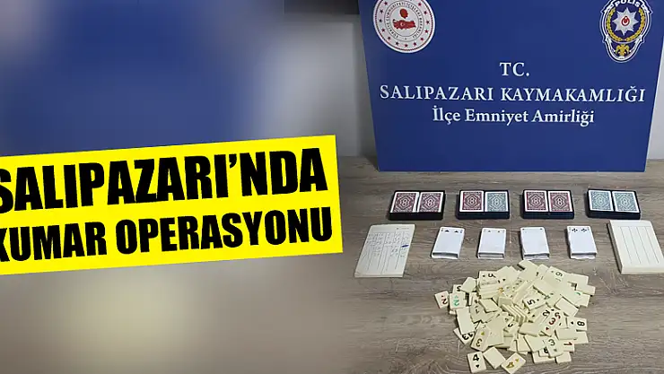 Salıpazarı'nda Kumar operasyonu