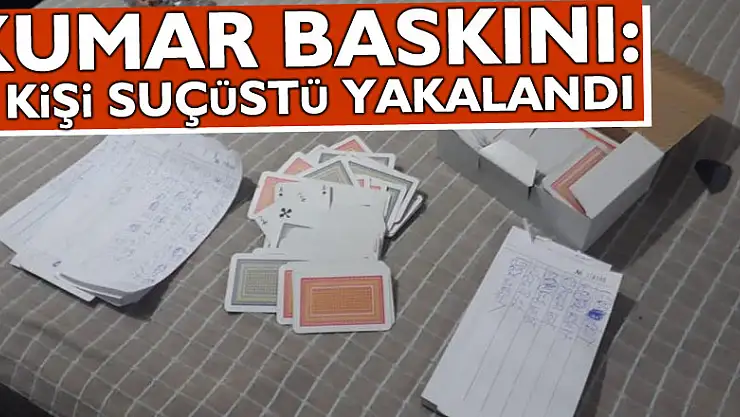 Samsun'da eve kumar baskını: 7 kişi suçüstü yakalandı
