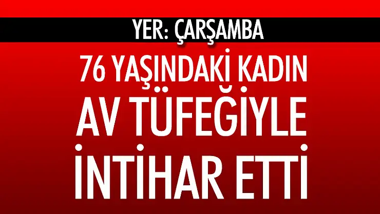 Çarşamba'da intihar 