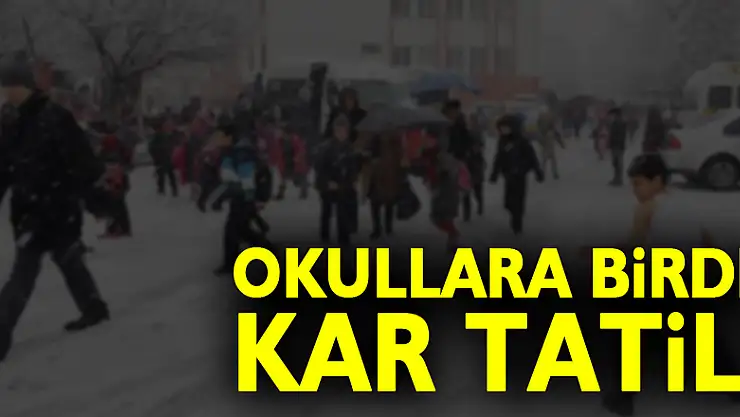 OKULLARA BİRDE KAR TATİLİ