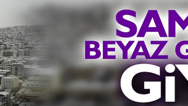 Samsun beyaz gelinliğini giydi