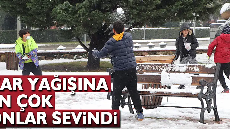 Kar yağışına en çok onlar sevindi