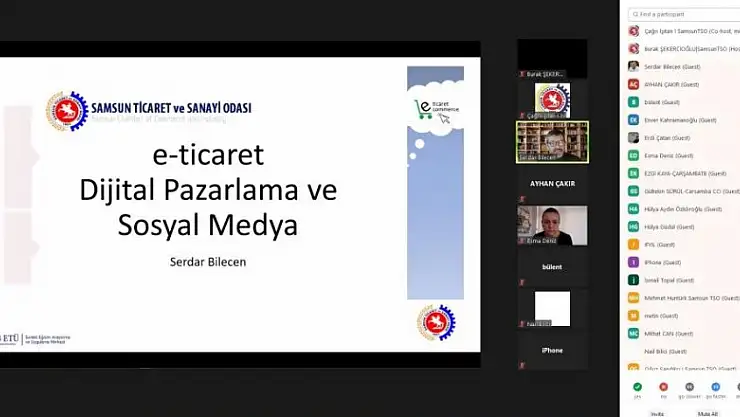 Samsun TSO'dan, 'E-Ticaret ve Sosyal Medya' eğitimi