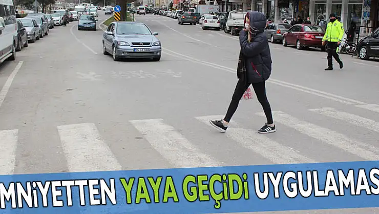 Emniyetten Yaya Geçidi Uygulaması