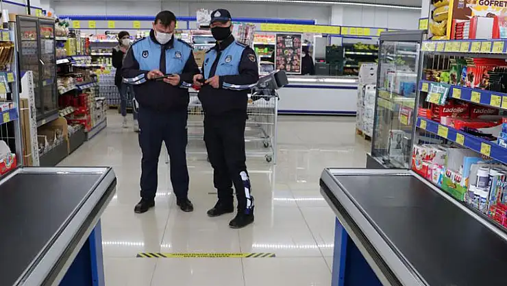 Havza'da marketler denetlendi