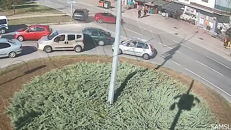 Samsun'da kazalar KGYS kameralarına yansıdı 
