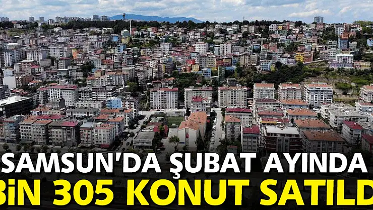 Samsun'da şubat ayında bin 305 konut satıldı