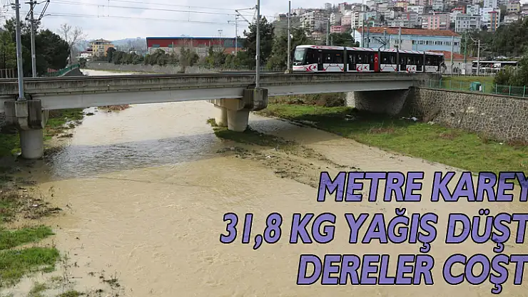 Samsun'da metre kareye 31,8 kg yağış düştü, dereler coştu