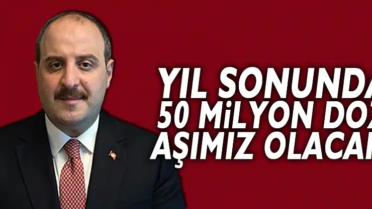 Bakan Varank'tan yerli aşı açıklaması: Yıl sonunda 50 milyon doz aşımız olacak