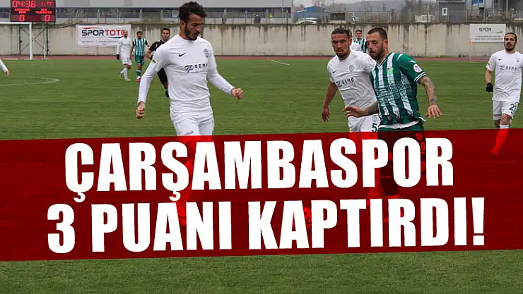 Çarşambaspor 3 puanı kaptırdı!
