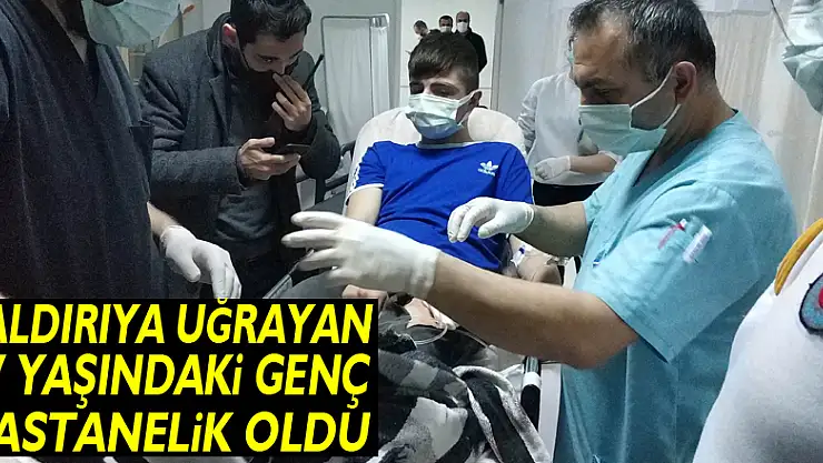 Parkta bıçaklı saldırıya uğrayan 17 yaşındaki genç hastanelik oldu
