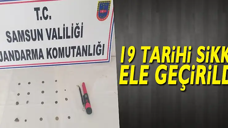 Bafra'da 19 tarihi sikke ele geçirildi