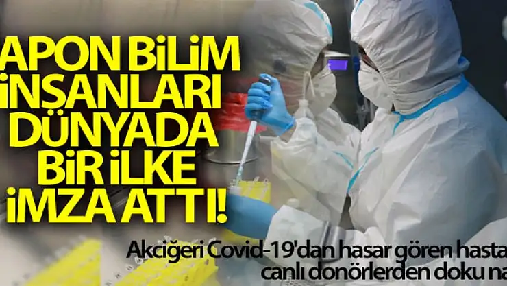 Japon bilim insanları dünyada bir ilke imza attı!