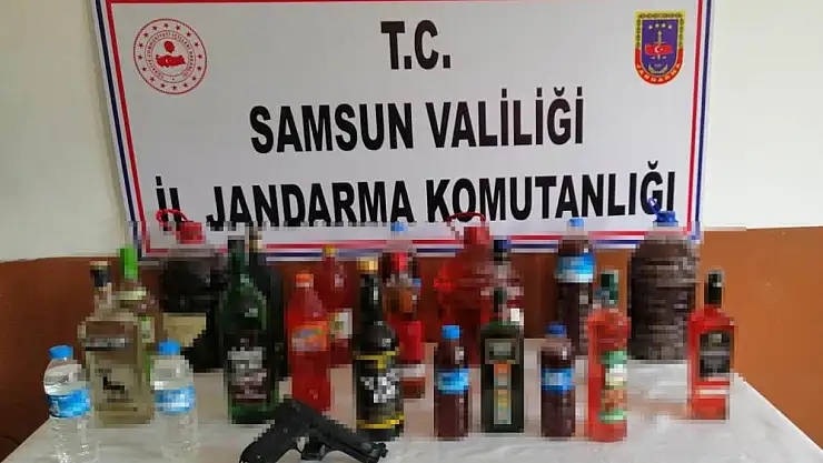 Jandarmadan kaçak içki operasyonu: 1 gözaltı