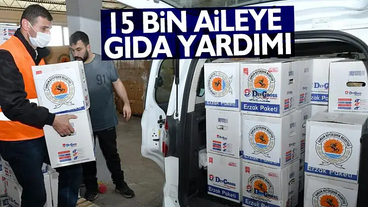 Samsun'da 15 bin aileye gıda yardımı
