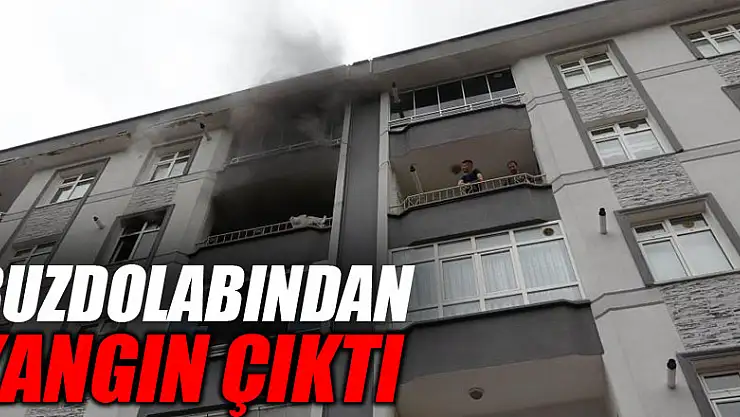 Samsun'da buzdolabından yangın çıktı