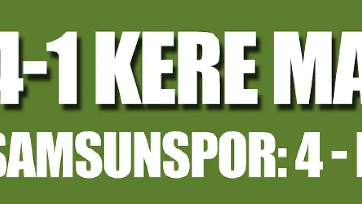  TFF 1. Lig: Samsunspor: 4 - Bursaspor: 1