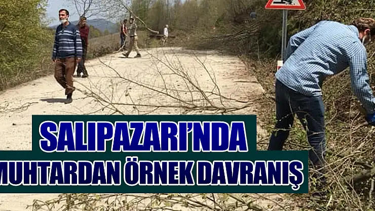 SALIPAZARI'NDA MUHTARDAN ÖRNEK DAVRANIŞ