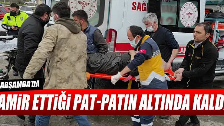 Tamir ettiği pat-patın altında kaldı!