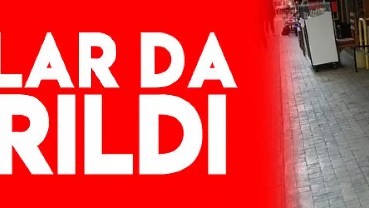 Oturaklar da kaldırıldı