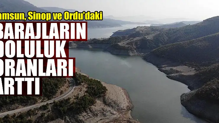 Samsun, Sinop ve Ordu'daki barajların doluluk oranları arttı