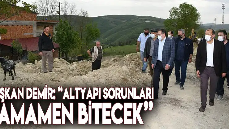 Başkan Demir: 'Altyapı sorunları tamamen bitecek'