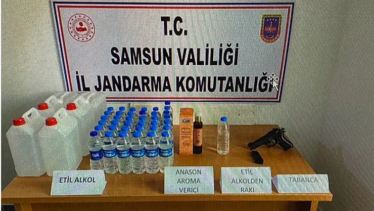 Kaçak etil alkol ele geçirildi: 1 gözaltı