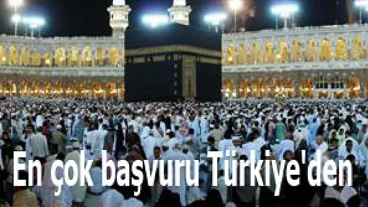 En çok başvuru Türkiye'den