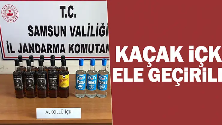 Kaçak içki ele geçirildi