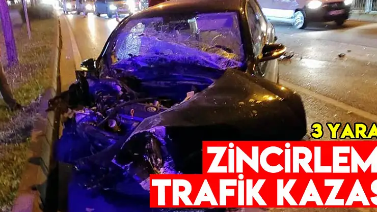 Samsun'da zincirleme trafik kazası: 3 yaralı