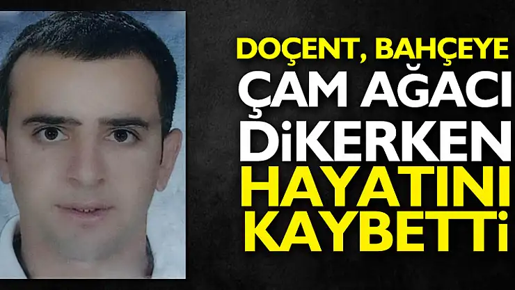 Doçent, bahçeye çam ağacı dikerken hayatını kaybetti