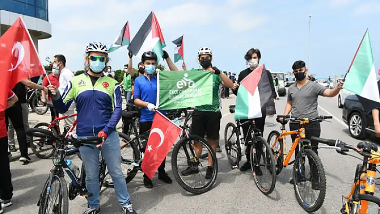 Kudüs için pedalladılar