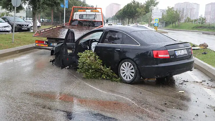 Samsun'da trafik kazası: 2 yaralı