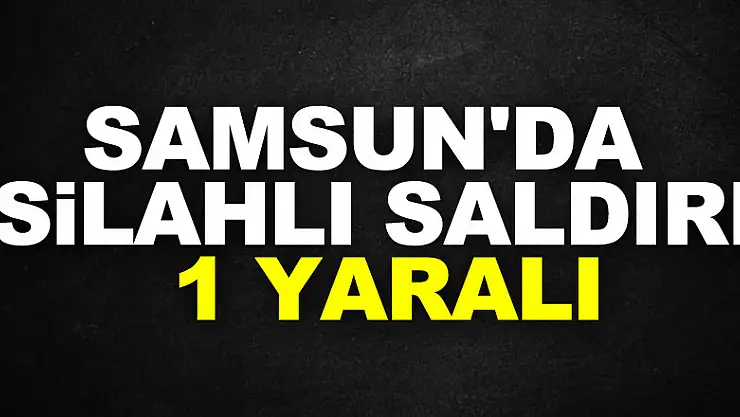 Samsun'da silahlı saldırı: 1 yaralı