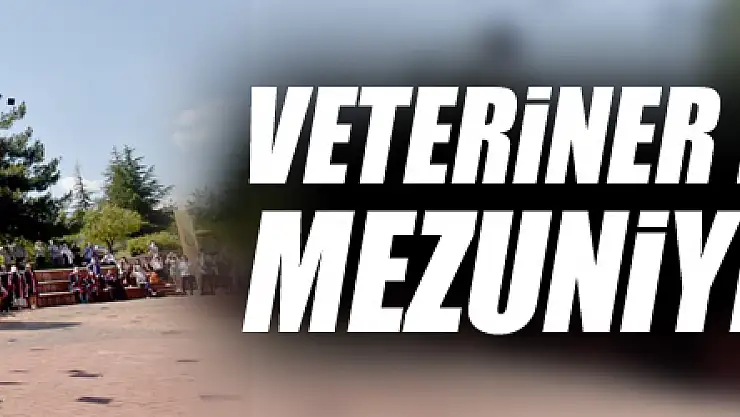 Veteriner Fakültesinin mezuniyet sevinci