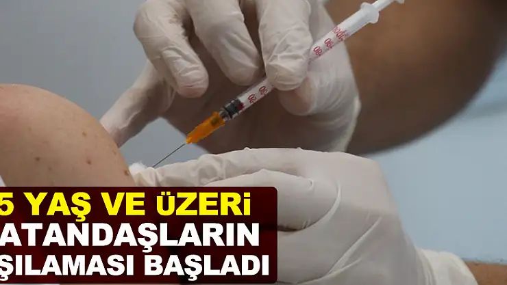 Covid-19 ile mücadelede 35 yaş ve üzeri vatandaşların aşılaması başladı