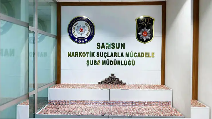 Samsun'da 7 bin 756 adet uyuşturucu hap ele geçti: 1 gözaltı