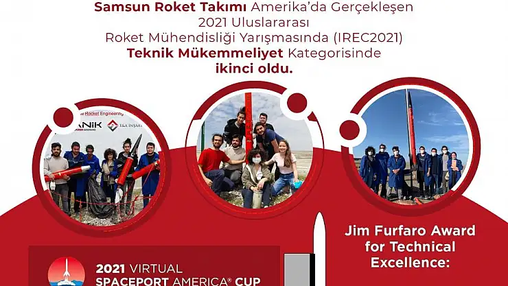 Samsun Roket Takımı'ndan uluslararası başarı