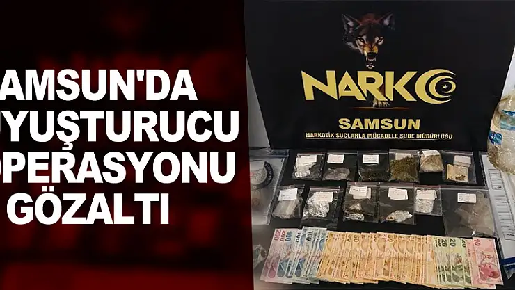 Samsun'da uyuşturucu operasyonu: 4 gözaltı