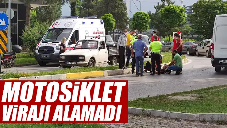 Motosiklet virajı alamadı