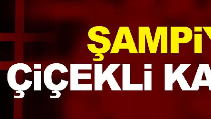 Şampiyonlara çiçekli karşılama