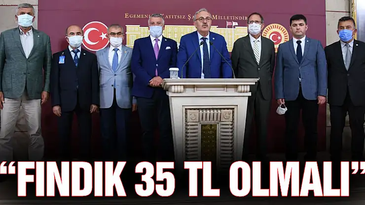 'Fındık 35 TL olmalı'