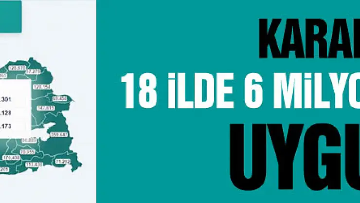 Karadeniz'de 18 ilde 6 milyon doza yakın aşı uygulandı