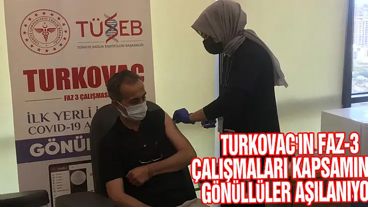 Turkovac'ın Faz-3 çalışmaları kapsamında İstanbul'da gönüllüler aşılanıyor