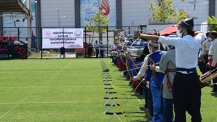 Okçular hedefi 12'den vurmak için yarıştı