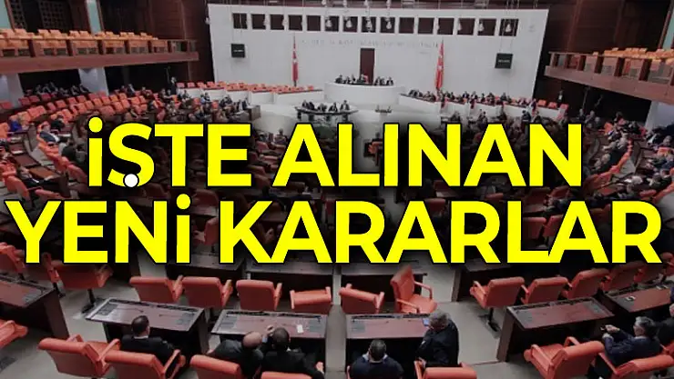 Ekonomik düzenlemeler içeren teklif kabul edildi