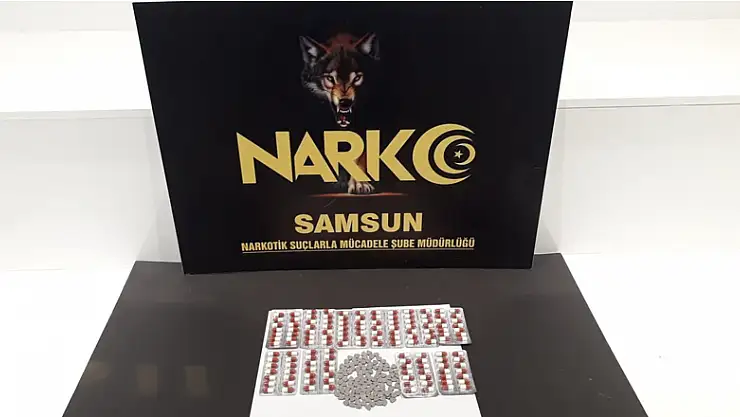 Uyuşturucu haplarla yakalandı